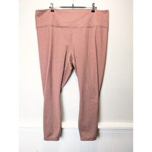 Old Navy CloudComfy Extra High Rise Leggings Crossover Waist 2X Brown Heathered